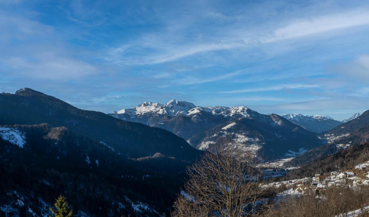 Panoramic House Carnia - Mountain View Apt With Parking And Terraces Villa Ligosullo Eksteriør billede
